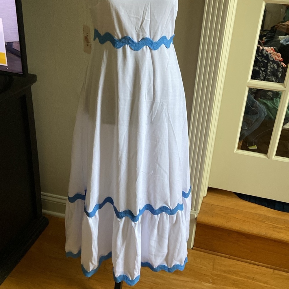 Flowy Maxi Dress Trendy Stripe Sleeveless Beach Vacation Long
Dress new 🆕 - Picture 6 of 9